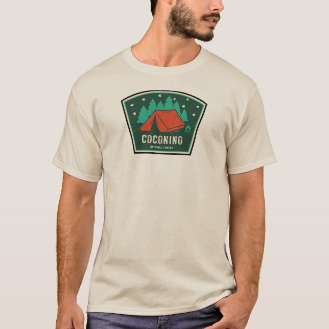 T-shirt Camping dans la forêt nationale de Coconino (Devant)