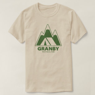 T-shirt Camping dans les montagnes du parc provincial Gran