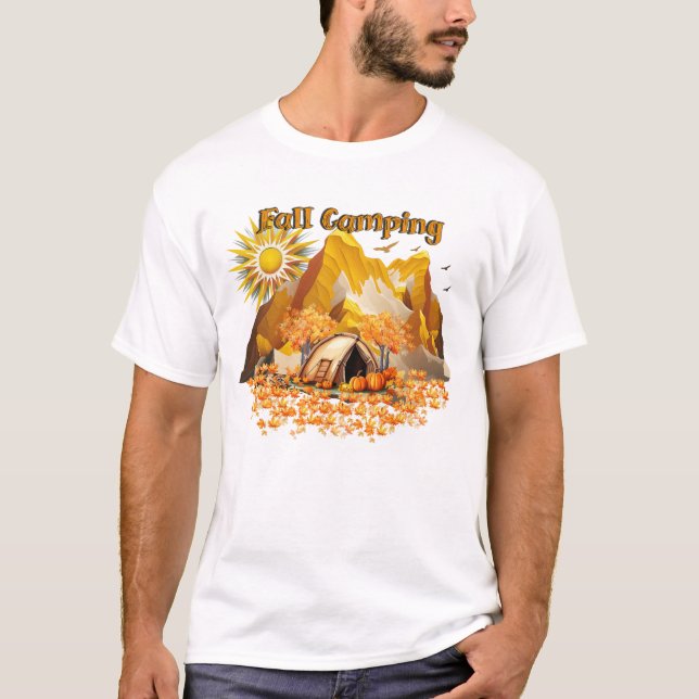 T-shirt Camping d'automne (Devant)