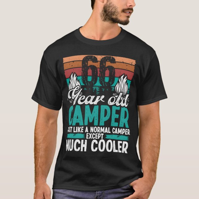 T-shirt Camping de 66 ans scouting Camping 66e anniversair (Devant)