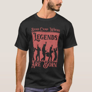 T-shirt Camping de fanfare où naissent les légendes Mer de