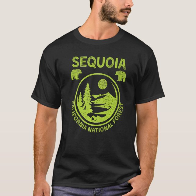 T-shirt Camping de la Séquoia forestière nationale (Devant)