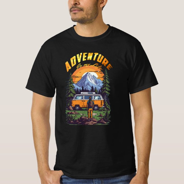 T-shirt Camping de l'Aventure en Forêt (Devant)