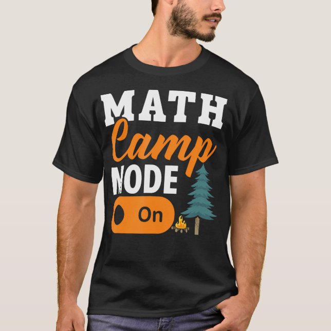 T-shirt Camping de maths Mathématicien Campeur Mathématiqu (Devant)