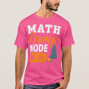 T-shirt Camping de maths Mathématicien Campeur Mathématiqu