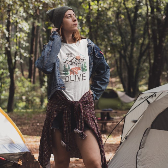 T-shirt Camping de montagne (Créateur téléchargé)