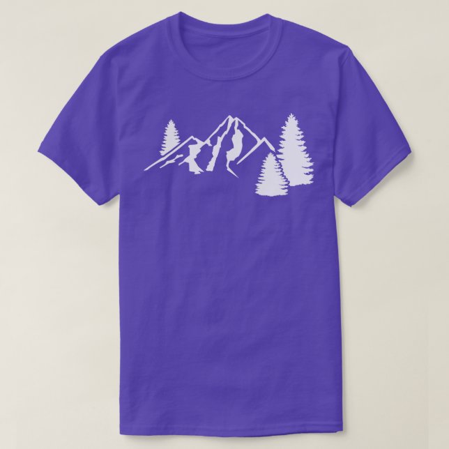 T-shirt Camping de montagne (Design devant)