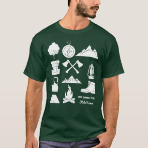 T-shirt Camping de souvenirs personnalisés Camping