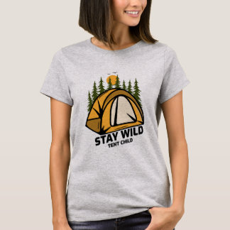 T-shirt Camping de tente