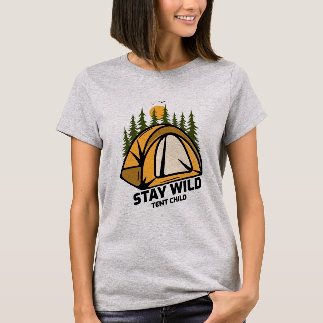 T-shirt Camping de tente (Devant)