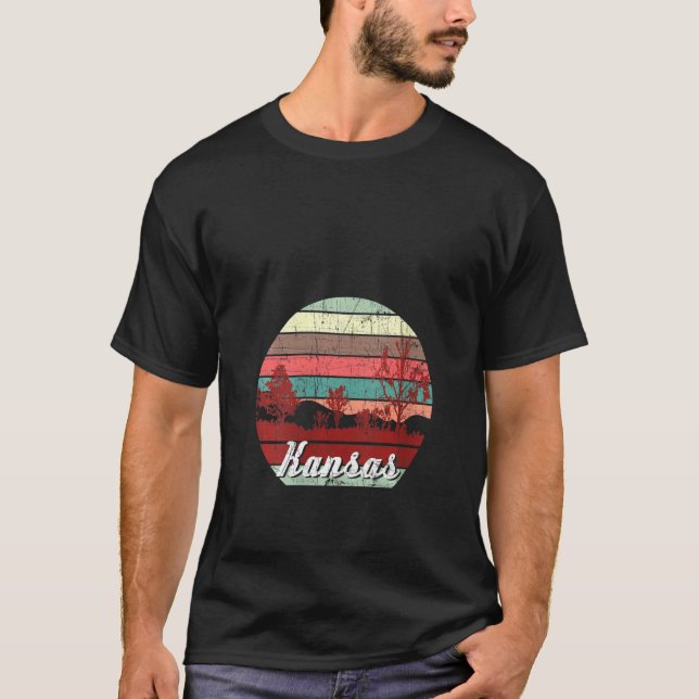T-shirt Camping de voyage pour femmes Retro couleur déprim (Devant)
