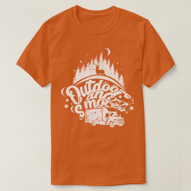 T-shirt Camping Des Sorts Et Des Smores (Design devant)