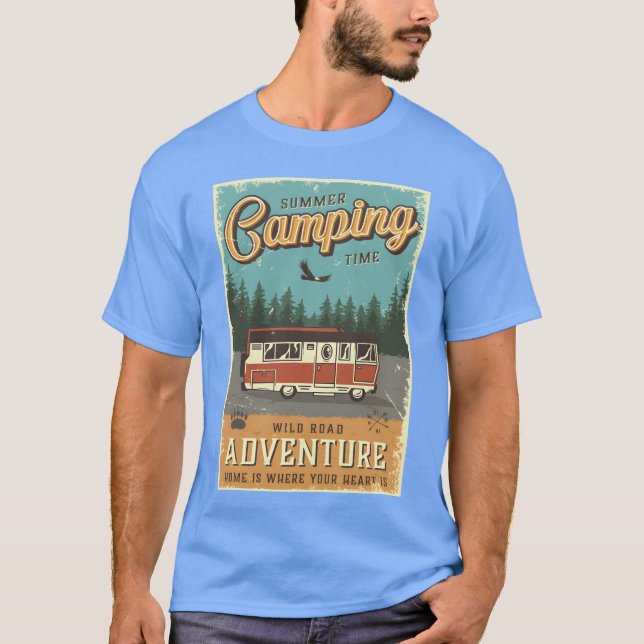 T-shirt CAMPING D'ÉTÉIME vintage (Devant)