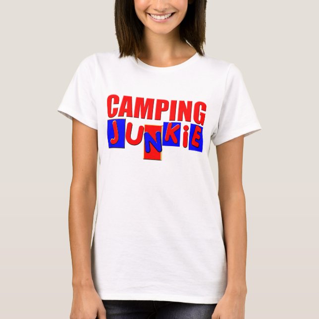 T-shirt Camping Drôle (Devant)