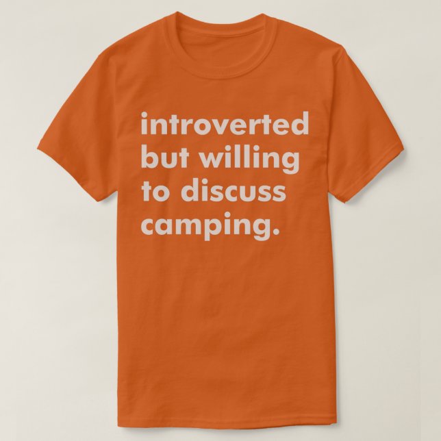 T-shirt Camping drôle cadeau (Design devant)