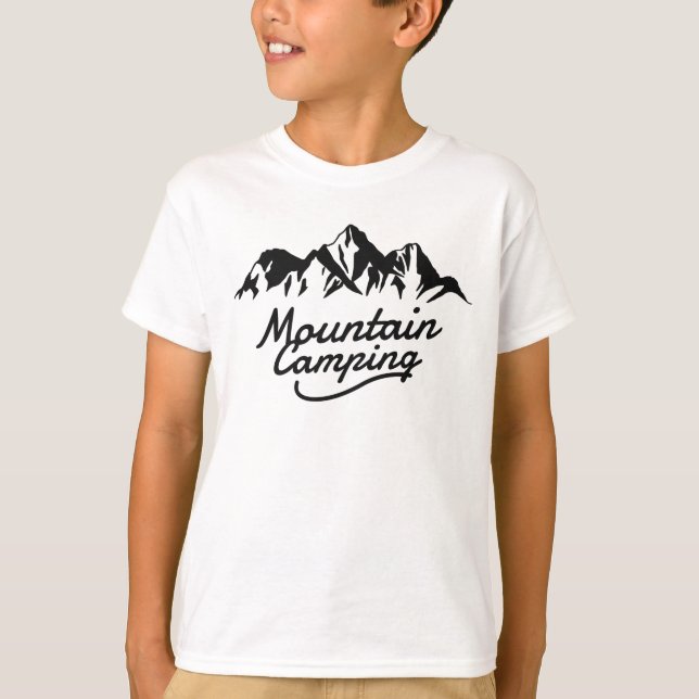 T-shirt Camping en montagne (Devant)