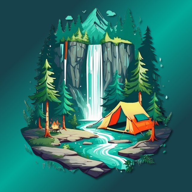 T-shirt Camping en nature (Créateur téléchargé)