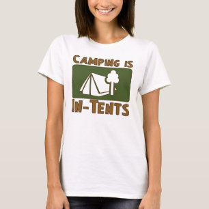 T-shirt Camping en tente