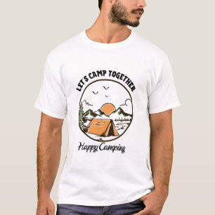 T-shirt Camping ensemble, Bon Camping
