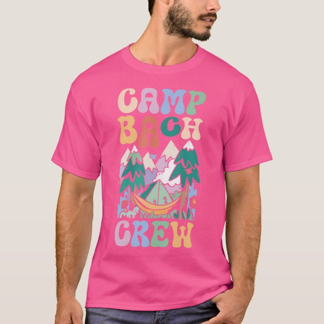 T-shirt Camping Enterrement de Filles de Mariée Camp Bache (Devant)