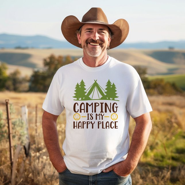 T-shirt Camping est mon Happy Place (Créateur téléchargé)