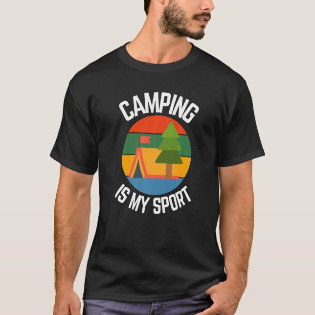T-shirt Camping Est Mon Sport Camper Fans (Devant)
