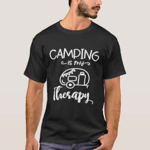 T-shirt Camping est My Therapy Randonnée Voyage Tee T-Shir