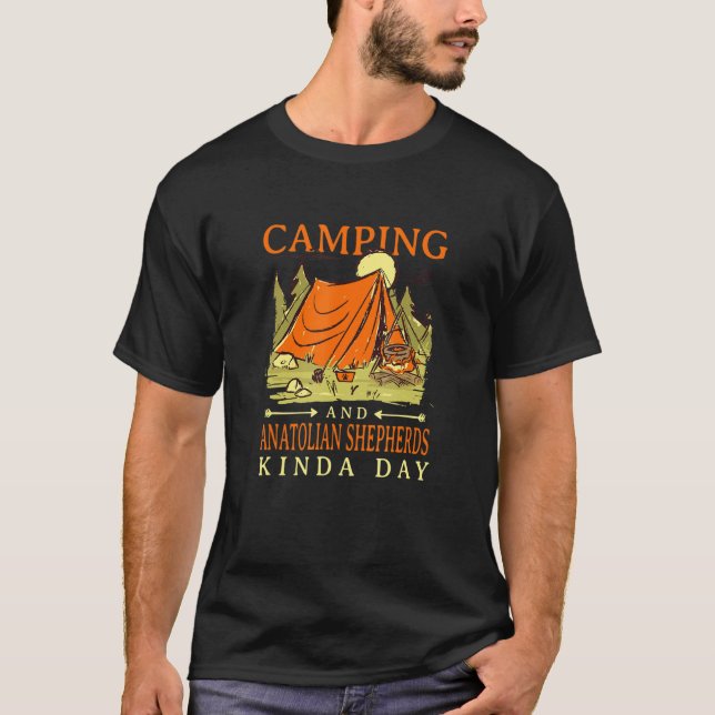 T-shirt Camping Et Bergers Anatoliens Kinda Day Kangal C (Devant)