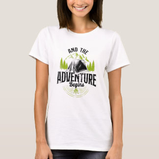 T-shirt Camping Et L'Aventure Commence Tente