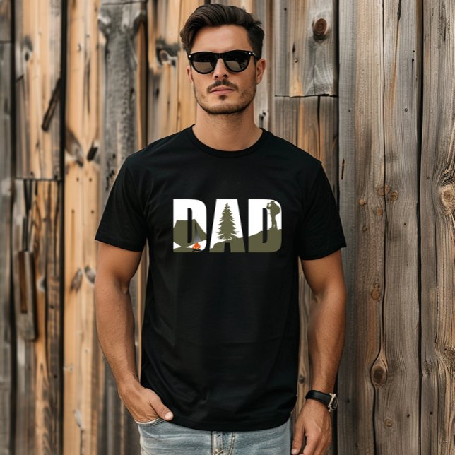 T-shirt Camping et père de randonneur randonnée (Créateur téléchargé)
