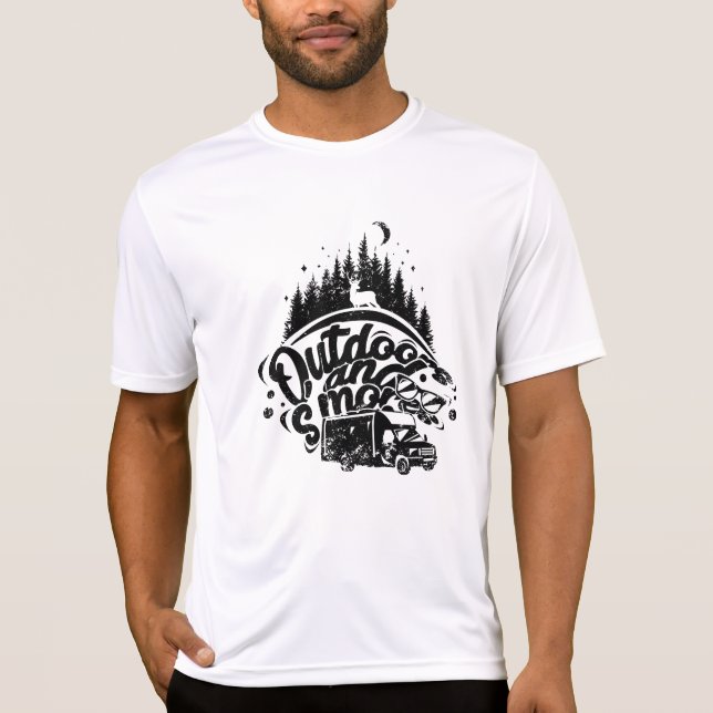 T-shirt Camping - Extérieur Et Smorses (Devant)