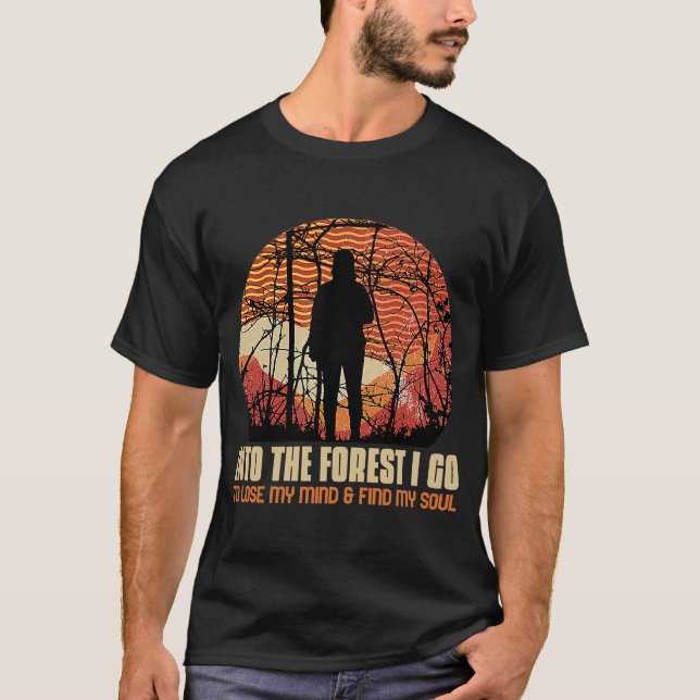 T-shirt Camping extérieur Forêt Randonnée (Devant)