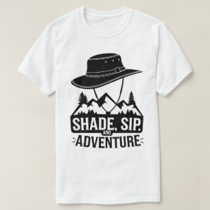 T-shirt Camping extérieur Montagnes Casquettes Aventure Ar