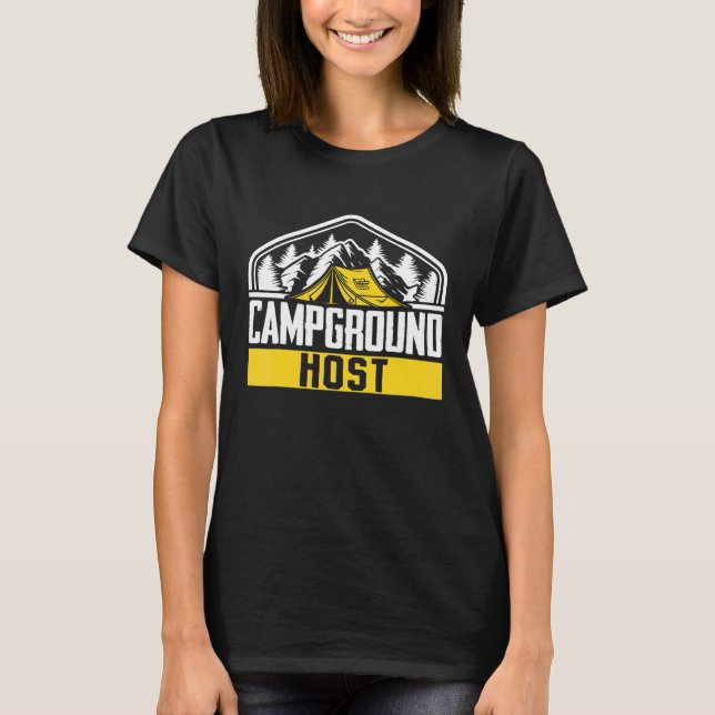 T-shirt Camping extérieur Tente Camping (Devant)
