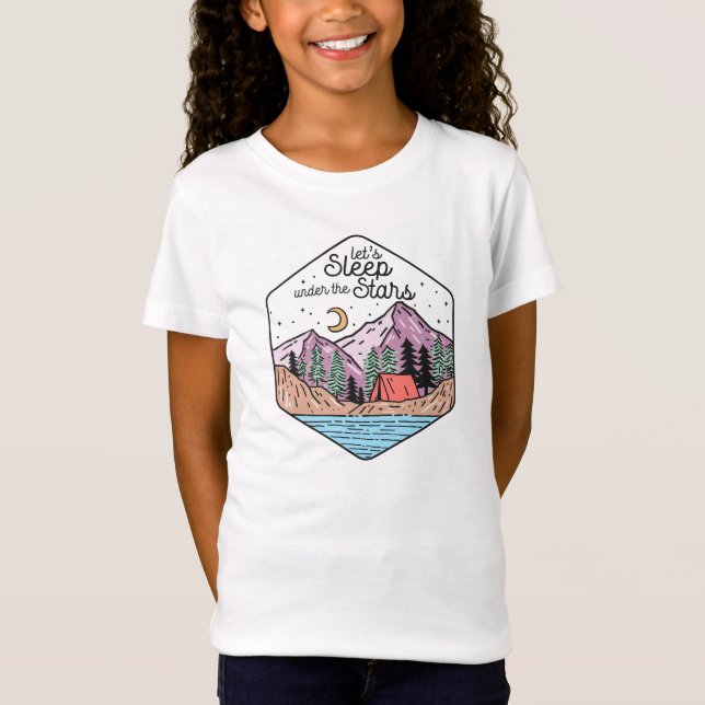 T-Shirt Camping familial Cute (Devant)
