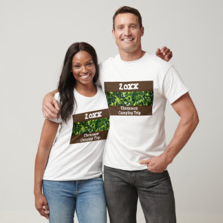 T-shirt Camping familial Voyage Green Summer Réunion Vacan