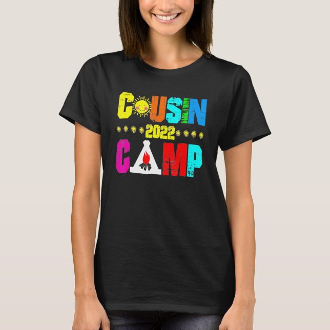 T-shirt Camping Famille Camper Group Camping Crew (Devant)