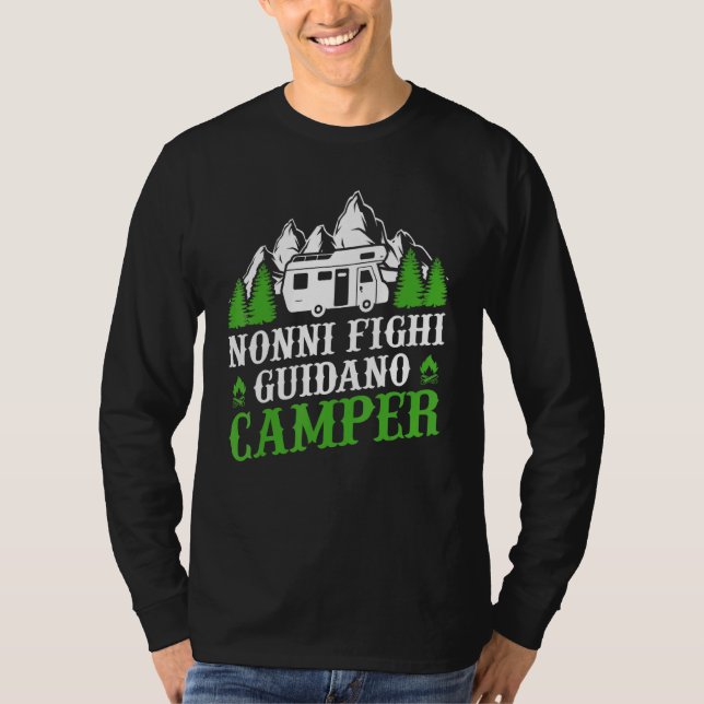 T-shirt Camping Fanny Grand-parents Conduite Camping (Devant)
