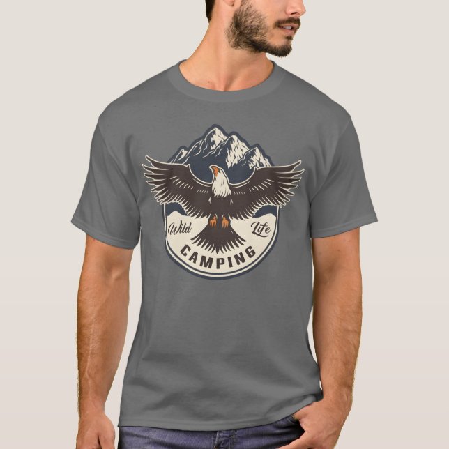 T-shirt CAMPING FAUNE SAUVAGE cadeau (Devant)