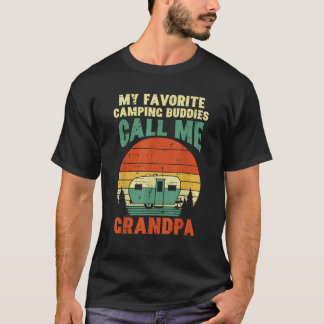 T-shirt Camping favori Grand-père grand-père grand-père gr