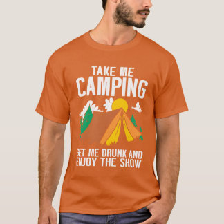 T-shirt Camping Feu de camp Amis campeurs