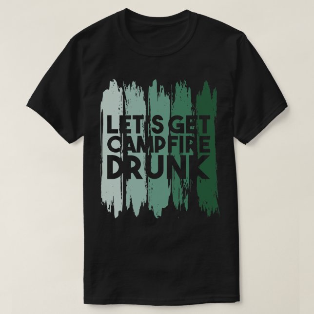 T-shirt Camping Feu de Campagne Écoulé 1 (Design devant)