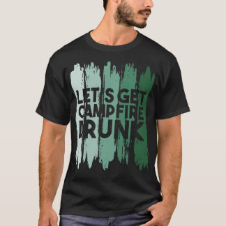 T-shirt Camping Feu de Campagne Écoulé 1