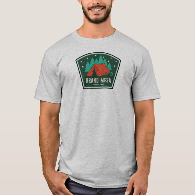 T-shirt Camping forestier national de Grand Mesa (Devant)