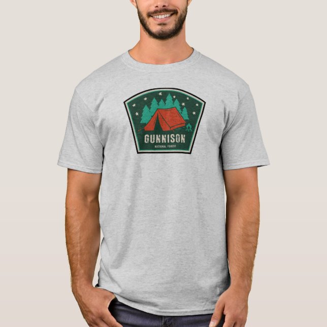 T-shirt Camping forestier national de Gunnison (Devant)