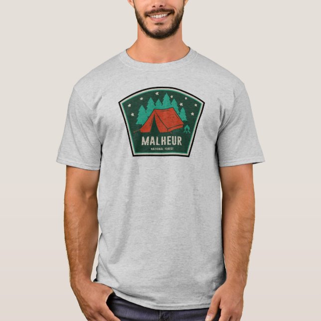 T-shirt Camping forestier national Malheur (Devant)