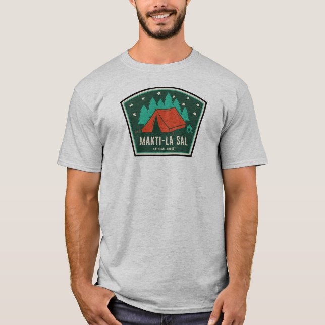 T-shirt Camping forestier national Manti-La Sal (Devant)