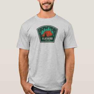 T-shirt Camping Forêt Nationale Flathead