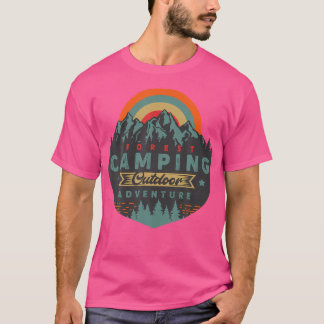 T-shirt Camping Forêt Nature Randonnée Aventure Love Camp