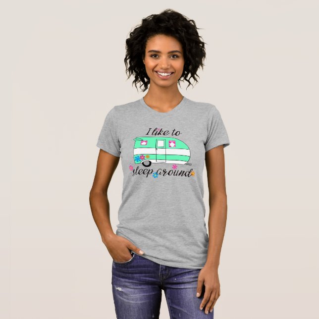 T-shirt Camping Fun / "J'aime dormir autour de moi !" (Devant entier)